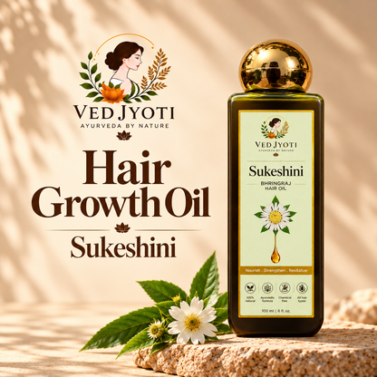 Vedjyoti Sukeshini Bhringraj Hair Oil — Traditional Bhringraj Hair Oil for Regular Hair & Scalp Care